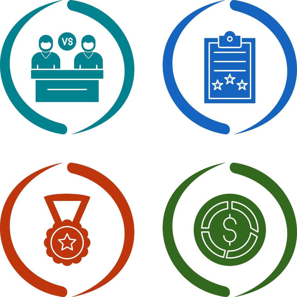 Meeting and Result Icon vector