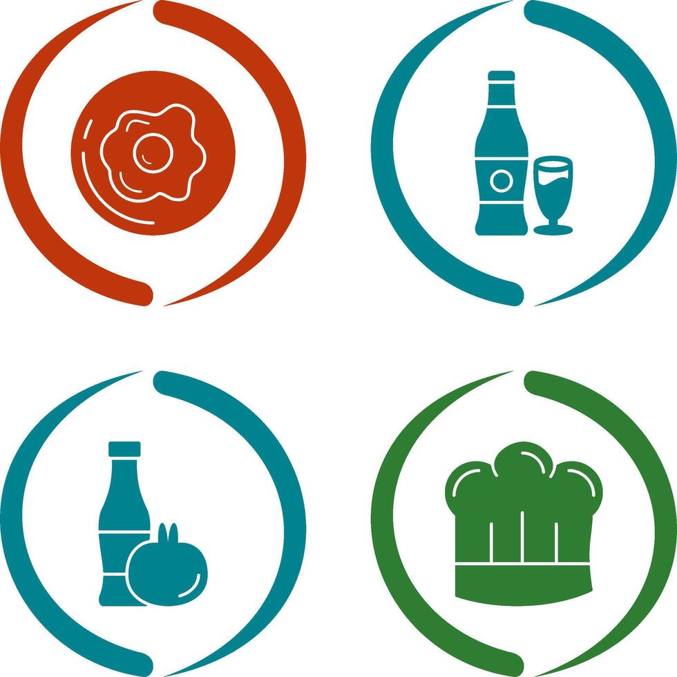 Breakfast and Bear Icon vector