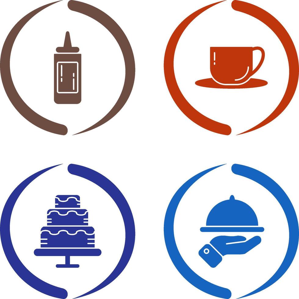 Sauce and Tea Icon vector