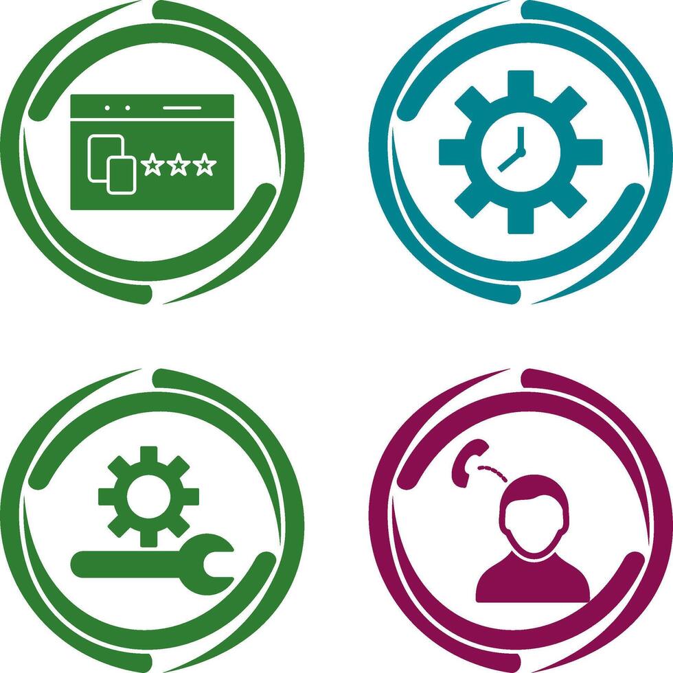Website Promotion and Time Optimization Icon vector