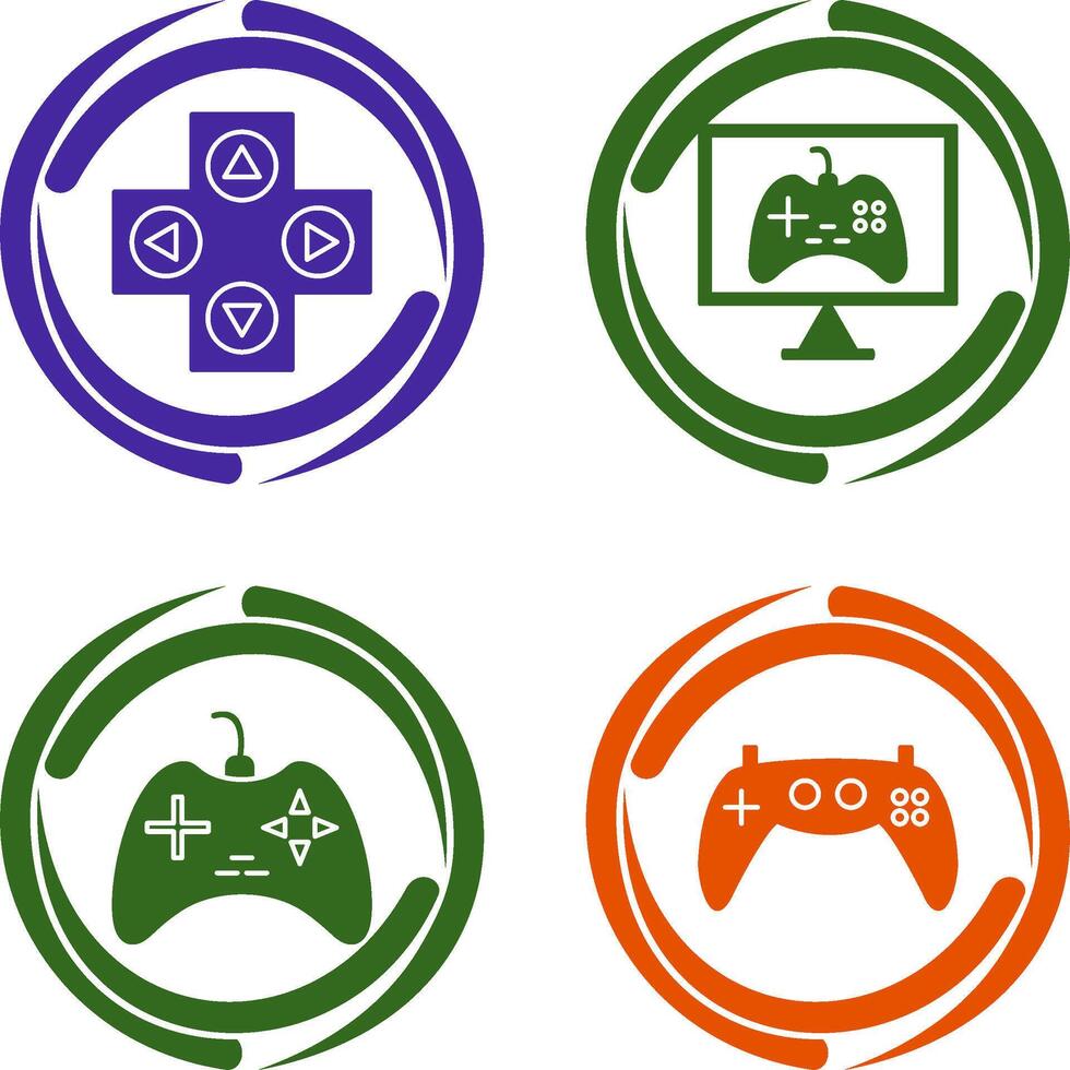 Gaming Control and Online Games Icon vector