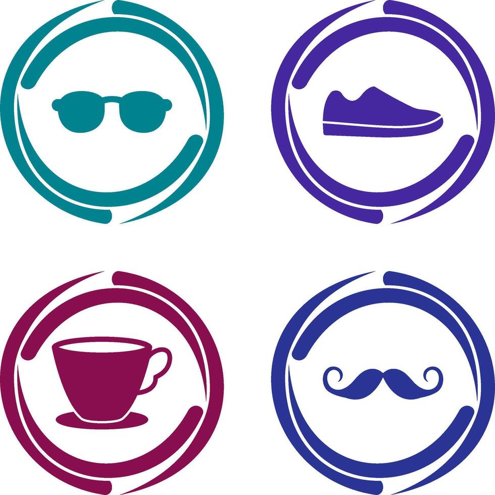 Sunglasses and Shoe Icon vector