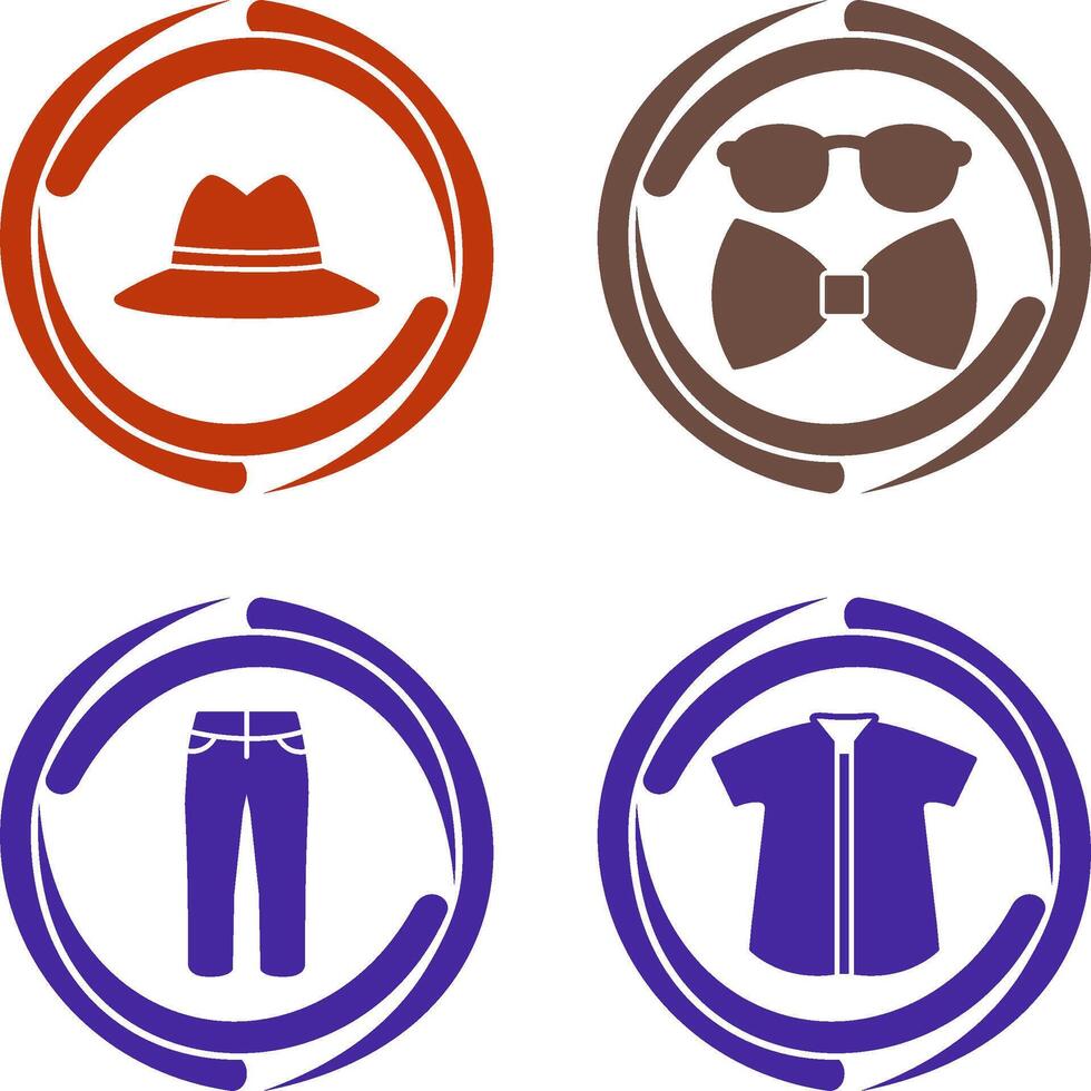 Hat and Hipster Style Icon vector
