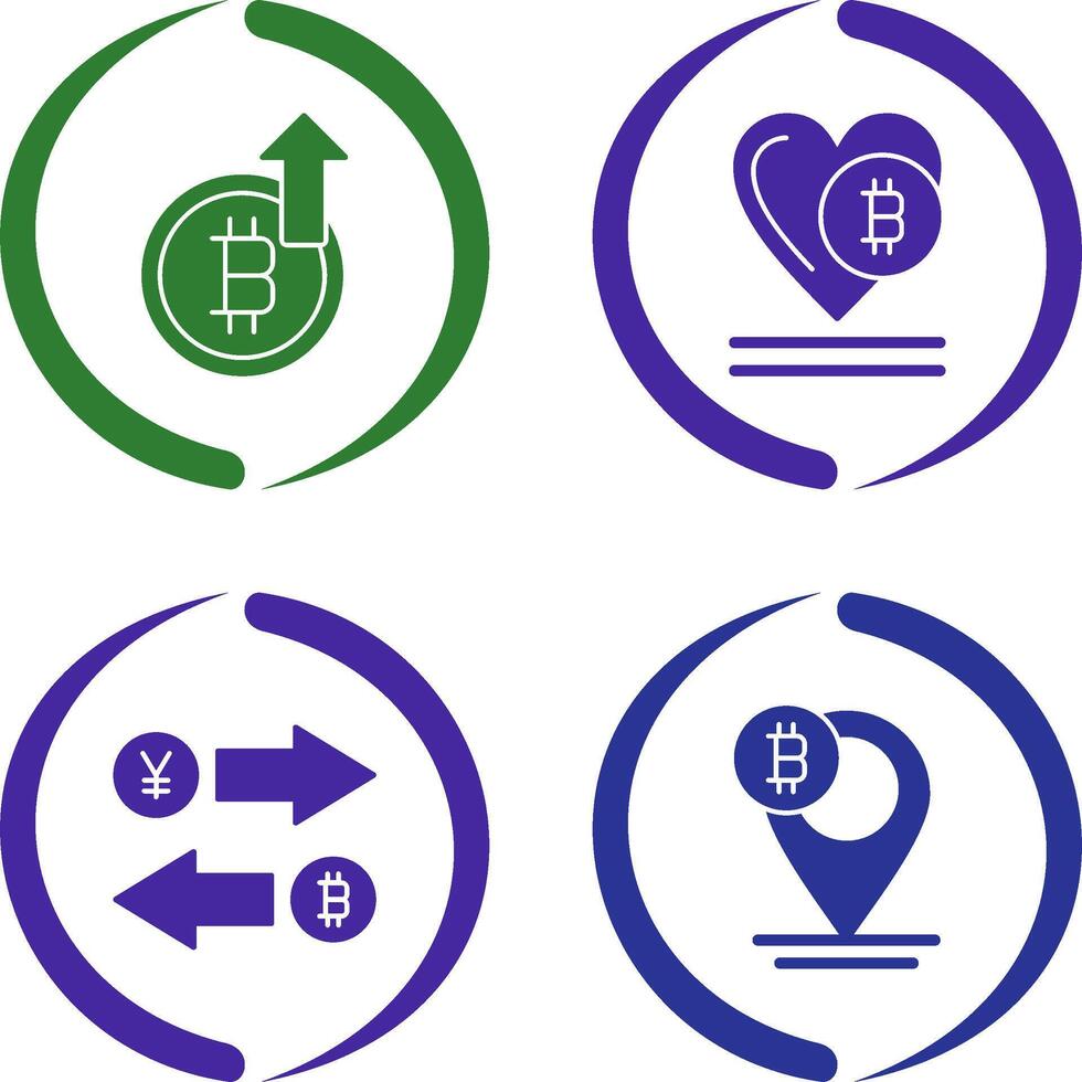Profit and Heart Icon vector