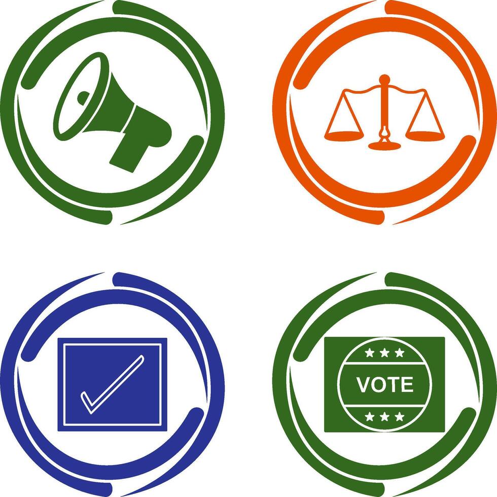 Announcement Speaker and Scale Icon vector