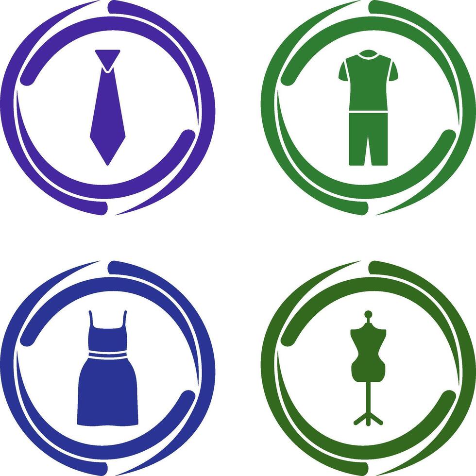 Tie and Pyjamas Icon vector