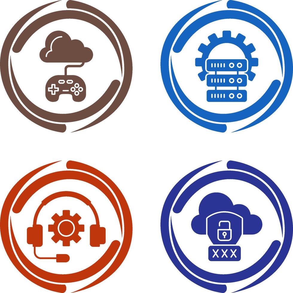 Gaming and Server Icon vector
