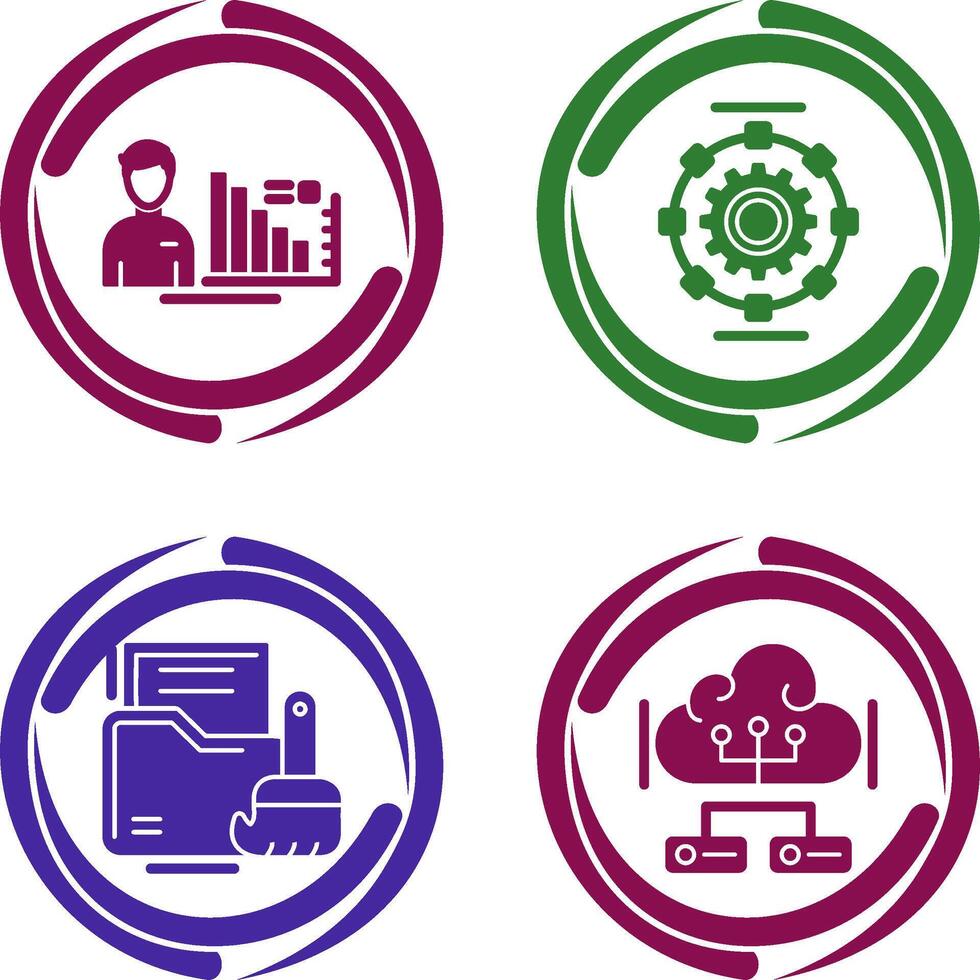 Consulting and Automated Icon vector