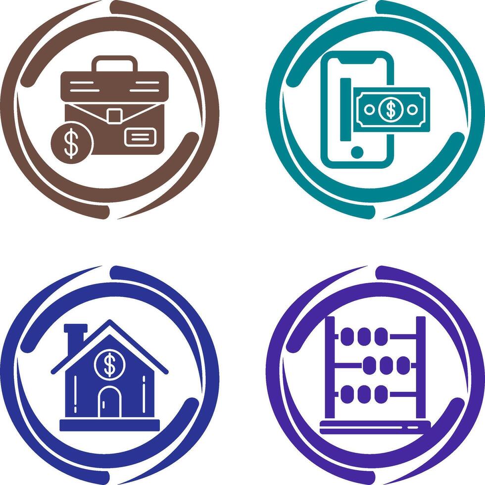 Suitcase and Smartphone Icon vector