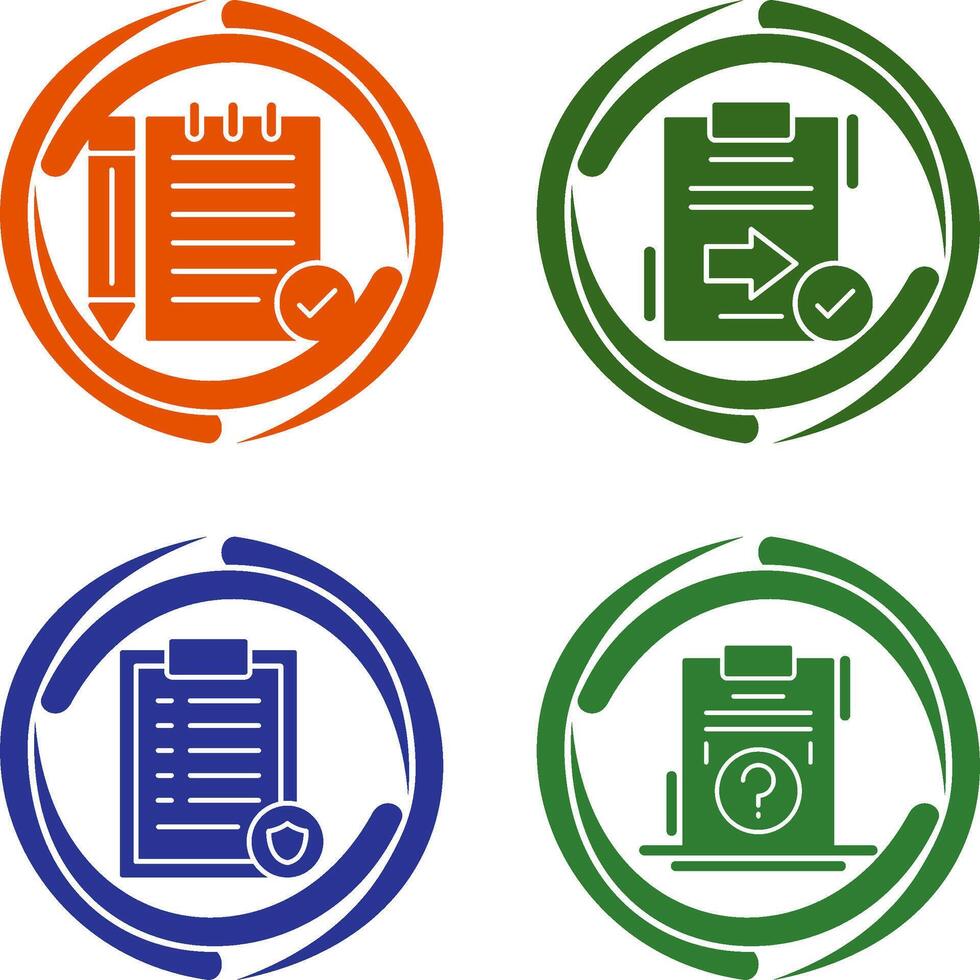 Check Notes and Send Icon vector