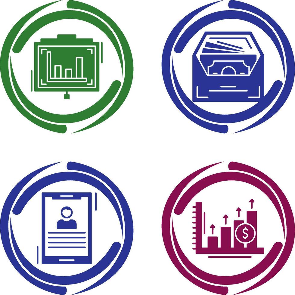 Presentation and Salary Icon vector