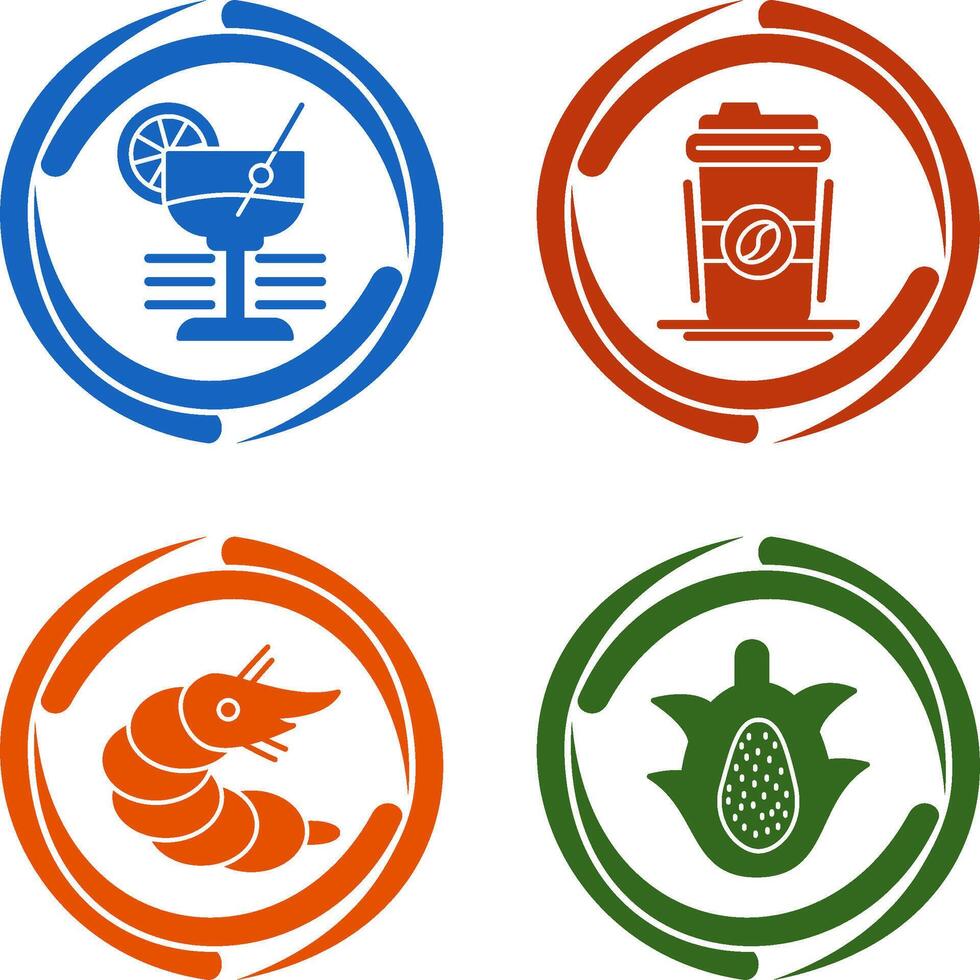 Martini and Coffee Cup Icon vector