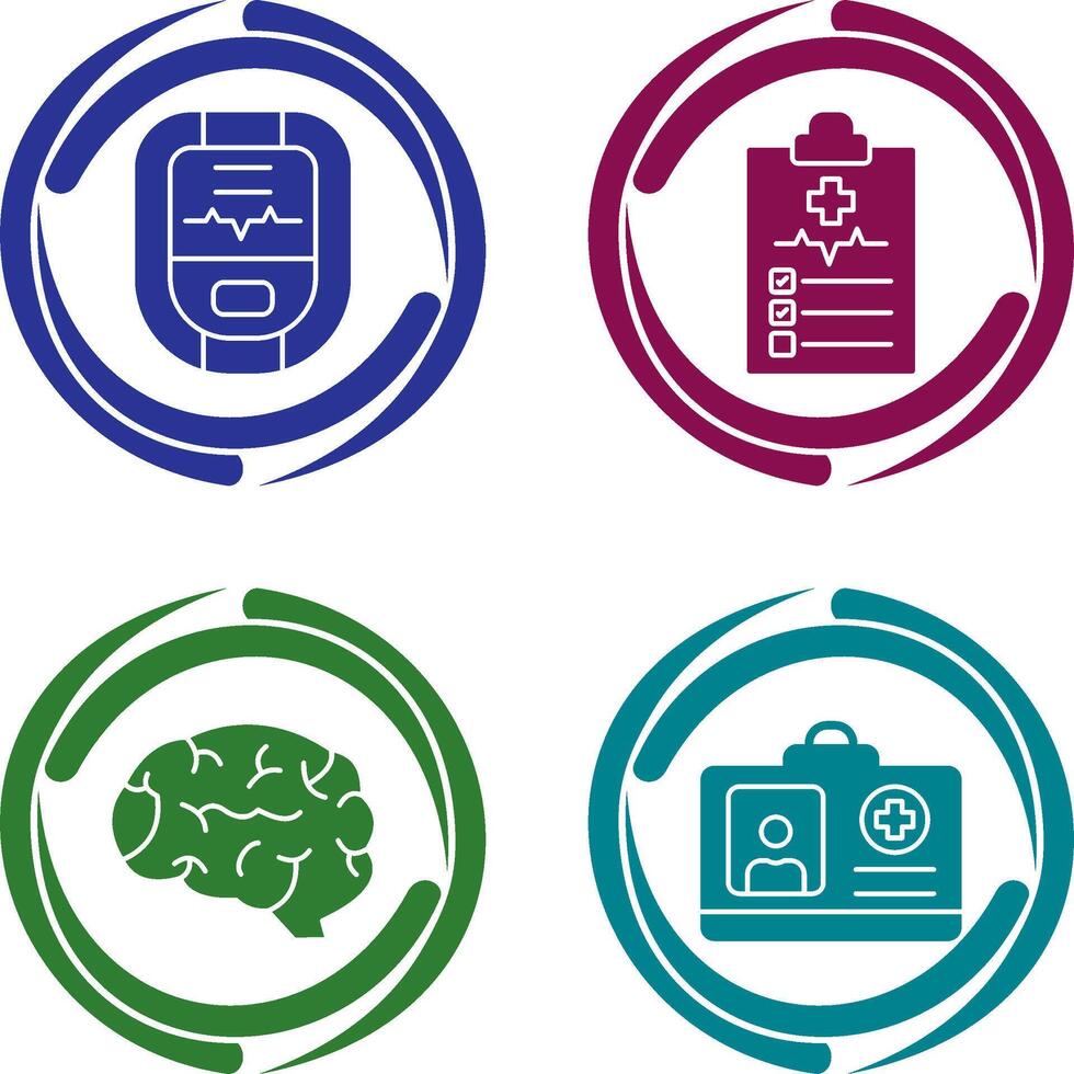 Oximeter and Medical Icon vector