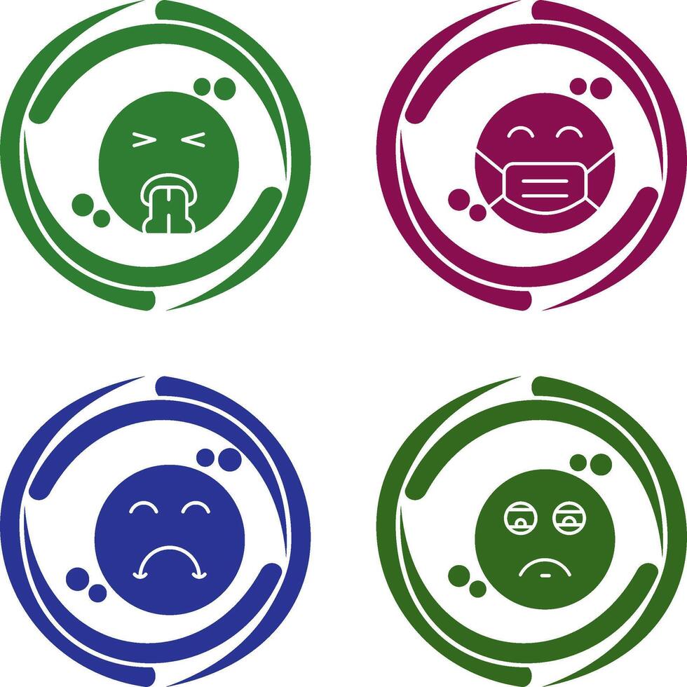 Vomit and Mask Icon vector