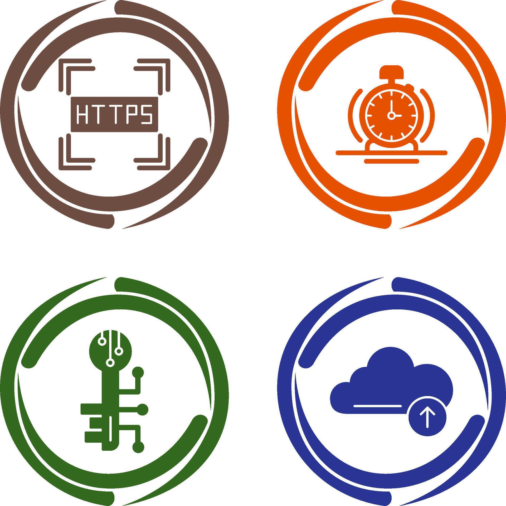 Https and Alarm Icon 44715869 Vector Art at Vecteezy