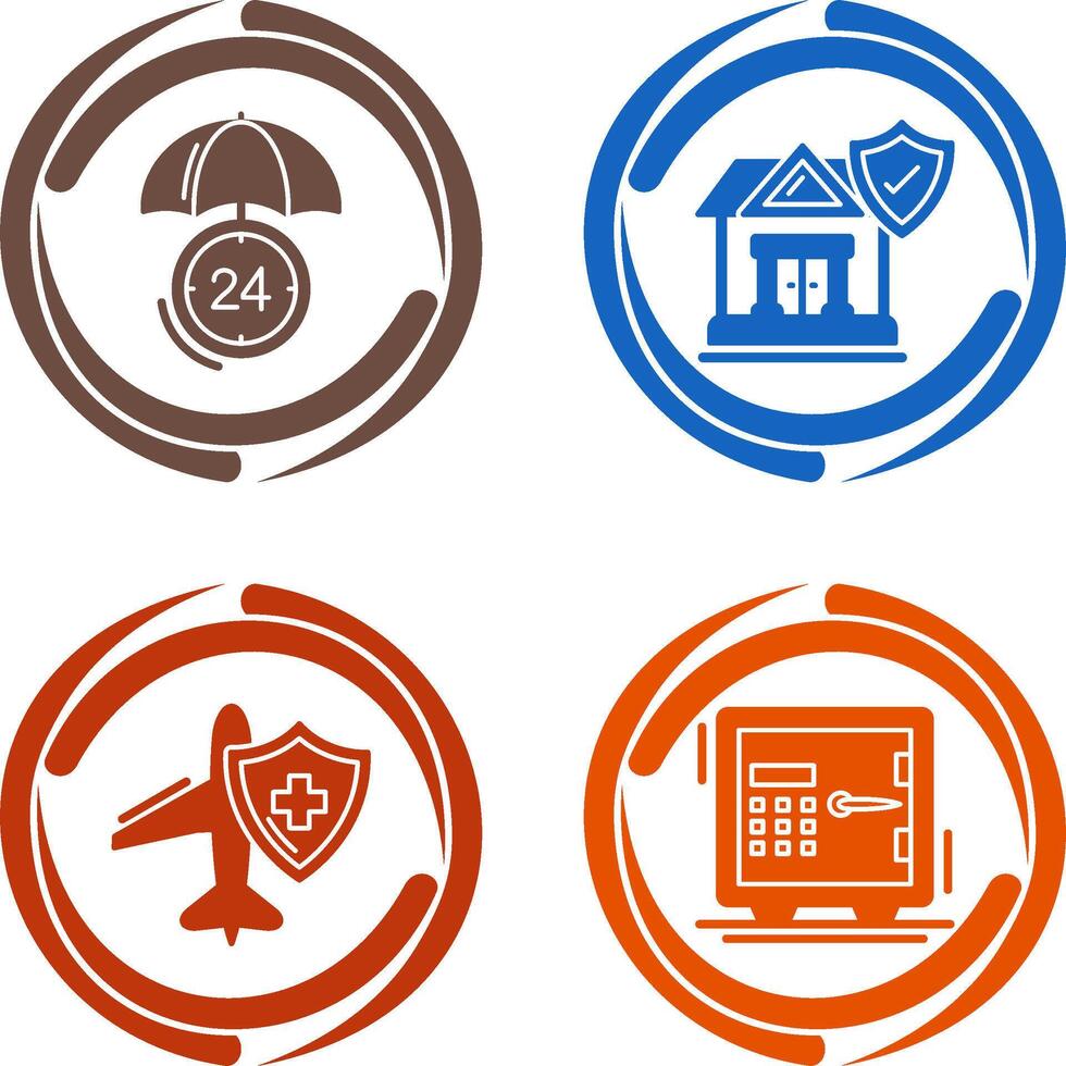 Protection and House Icon vector