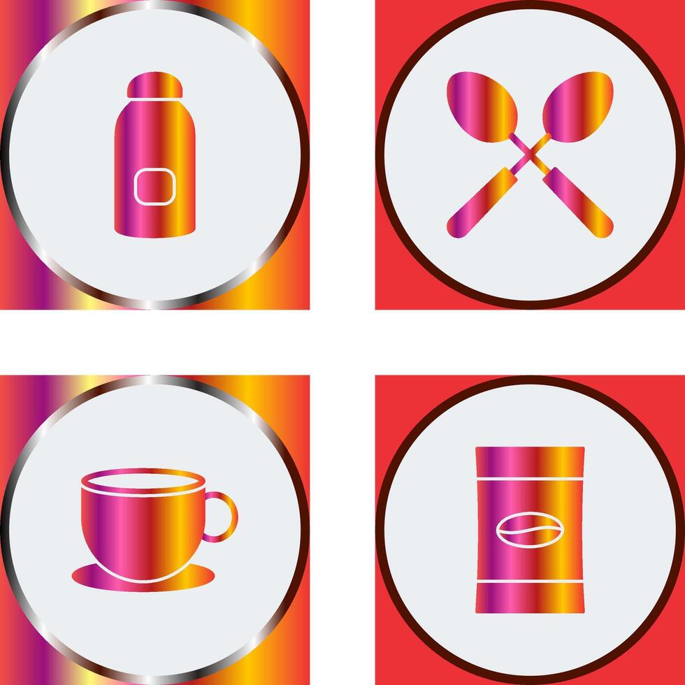 syrup and spoon Icon vector