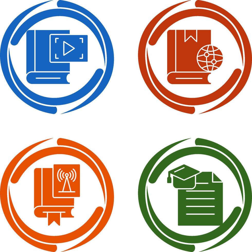 Recorder and Globel Icon vector