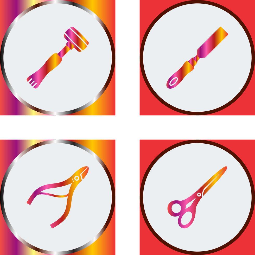 Sledgehmmer and Chisel Icon vector