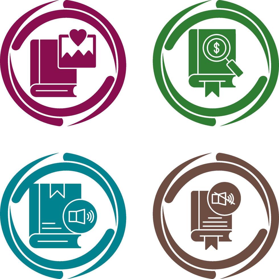 Pictures and Search Icon vector