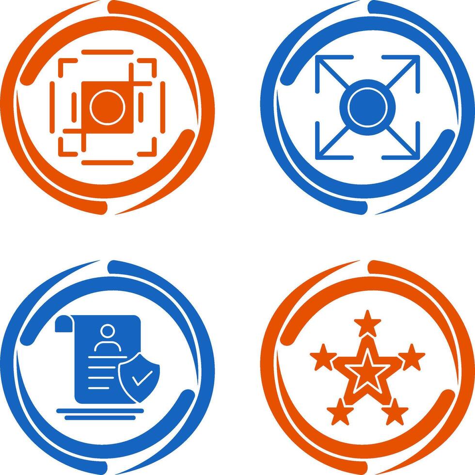 crop and expand Icon vector