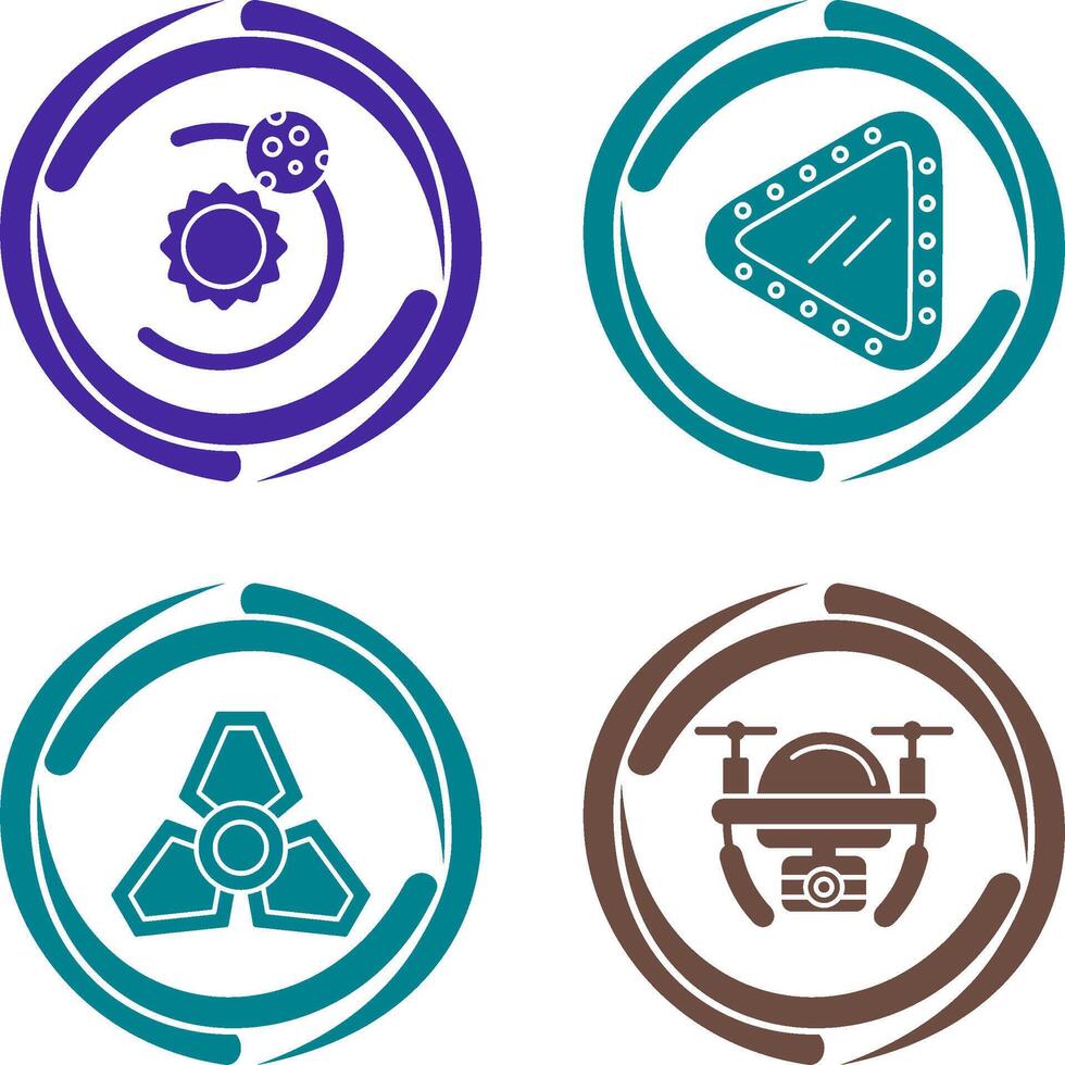orbit and porthole Icon vector