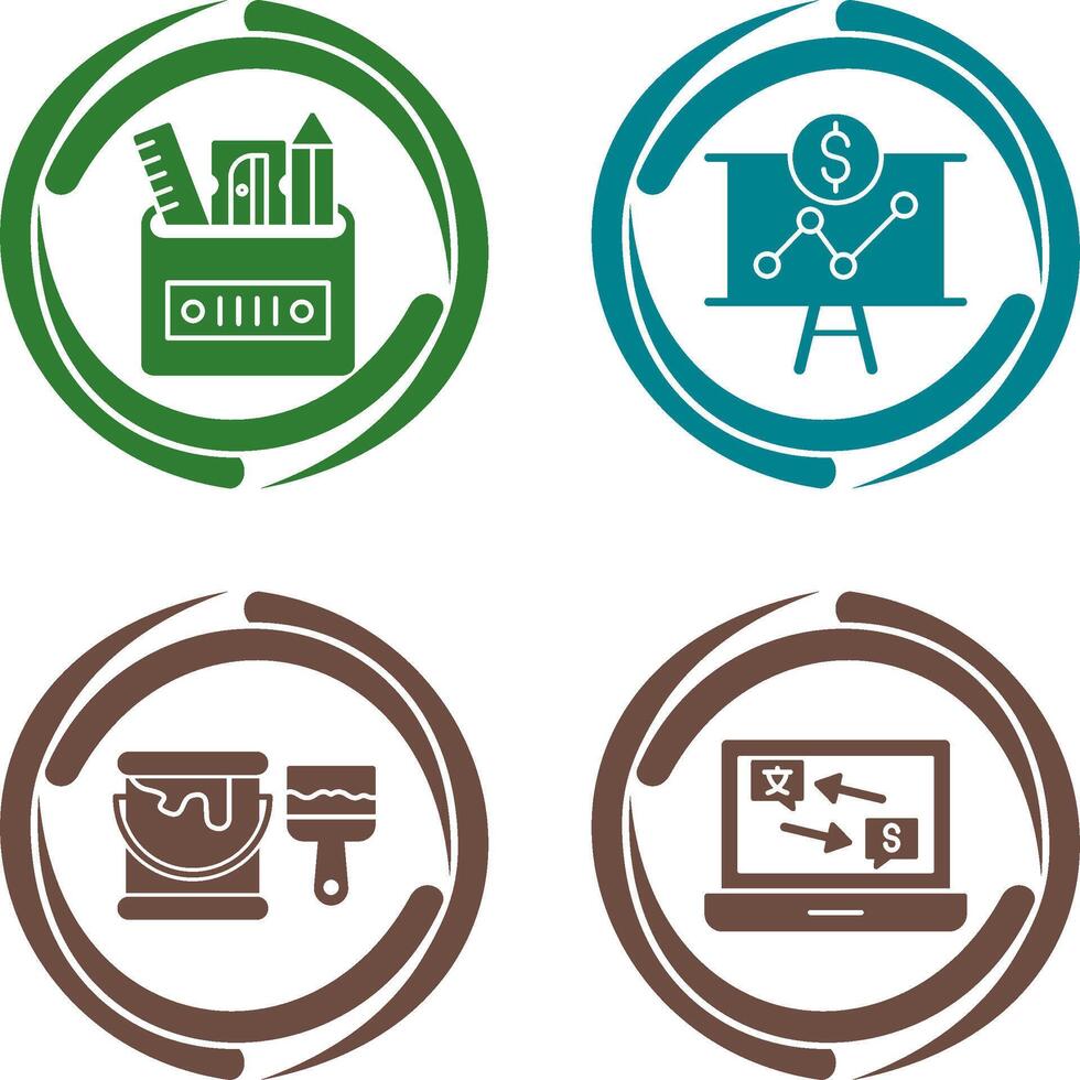Stationery and Presentation Icon vector