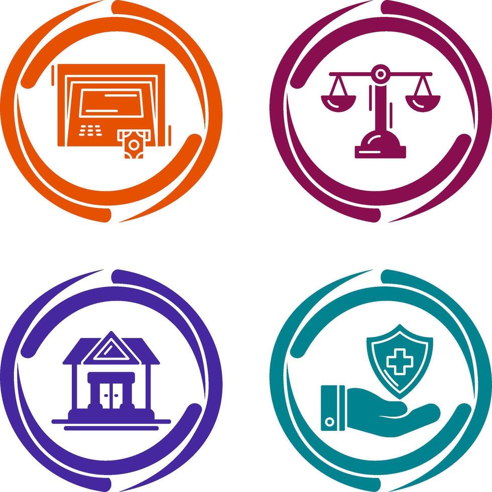 ATM and Balance Icon vector