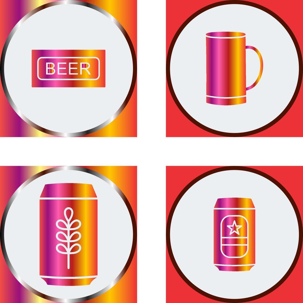 Beer Sign and Beer Mug Icon vector