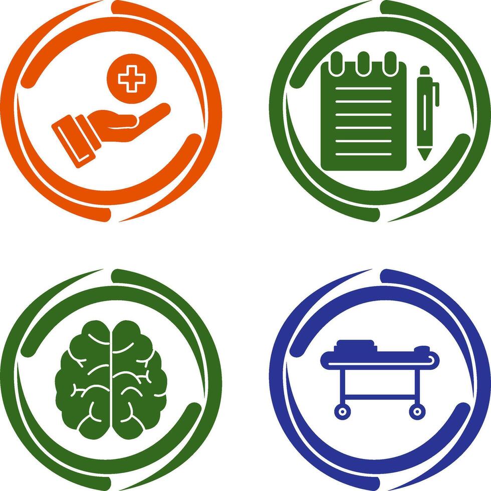 Care and Notepad Icon vector