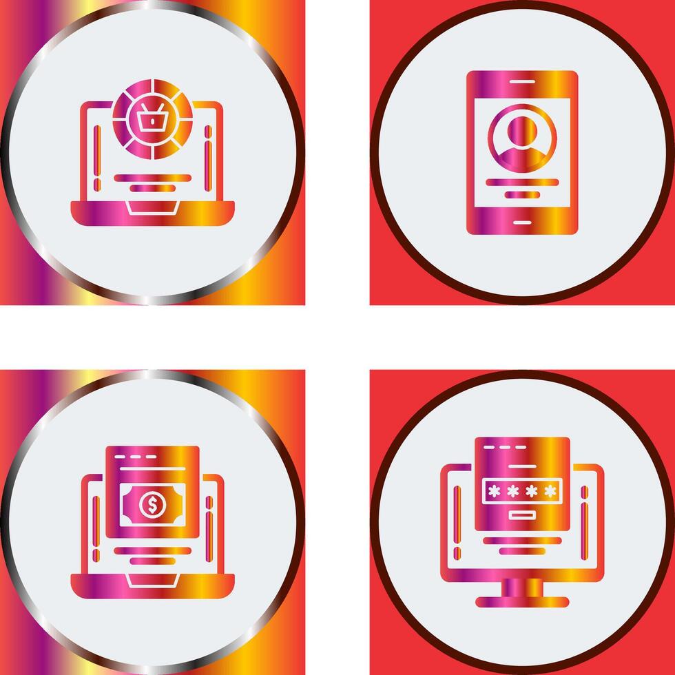 Token and Profit Icon vector