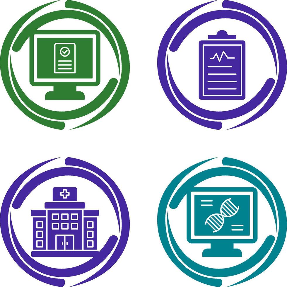 Online appointment and Clipboard Icon vector