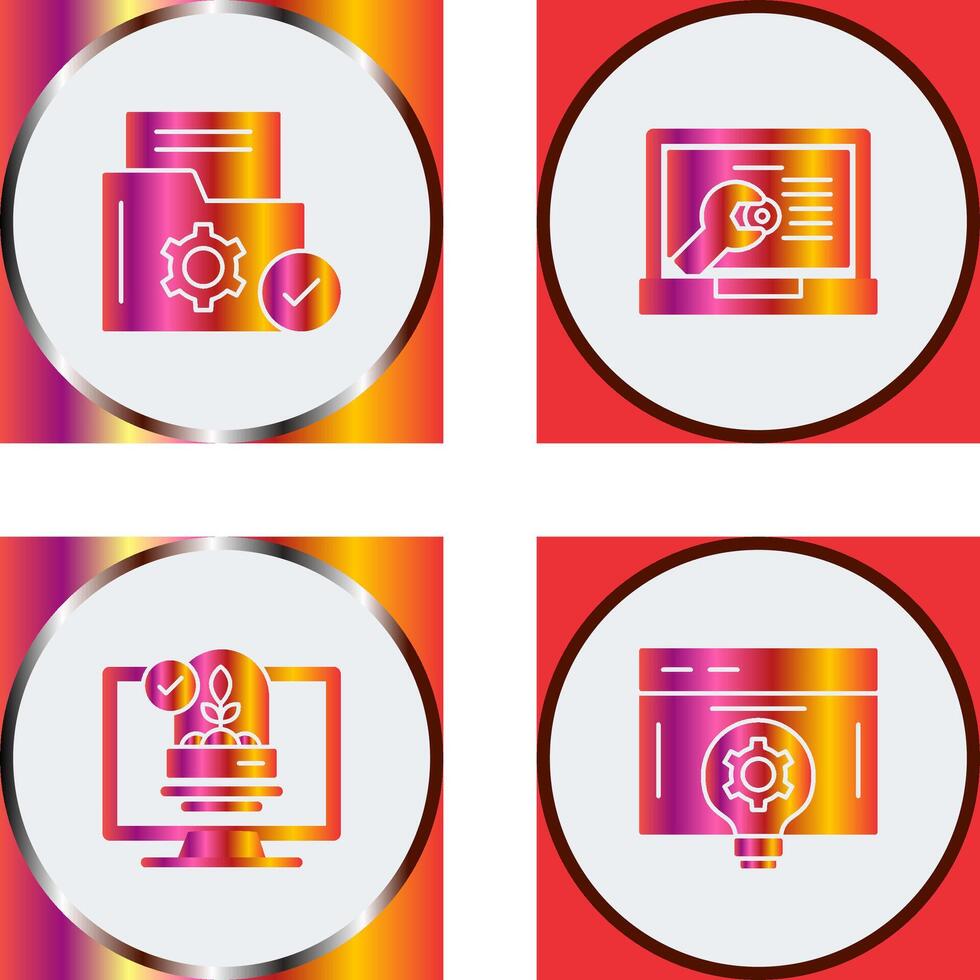 Folder and Repair Icon vector