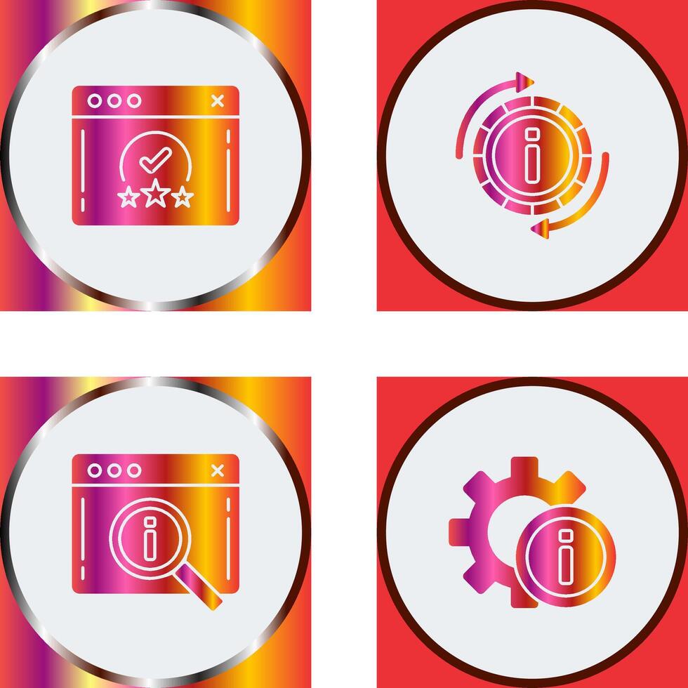 rating and refresh Icon vector