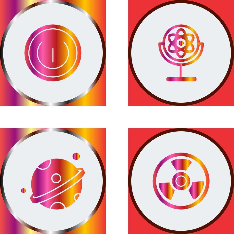 Gyroscope and Power Icon vector