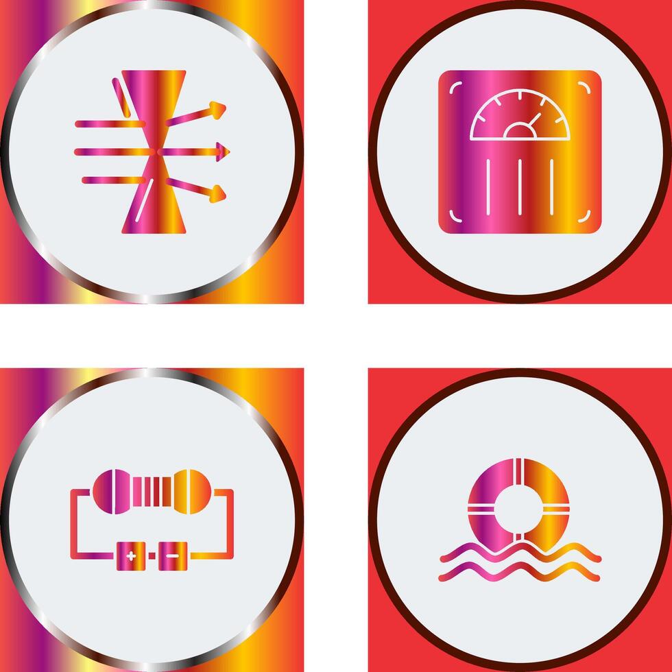 Dispersion and Weight Scale Icon vector