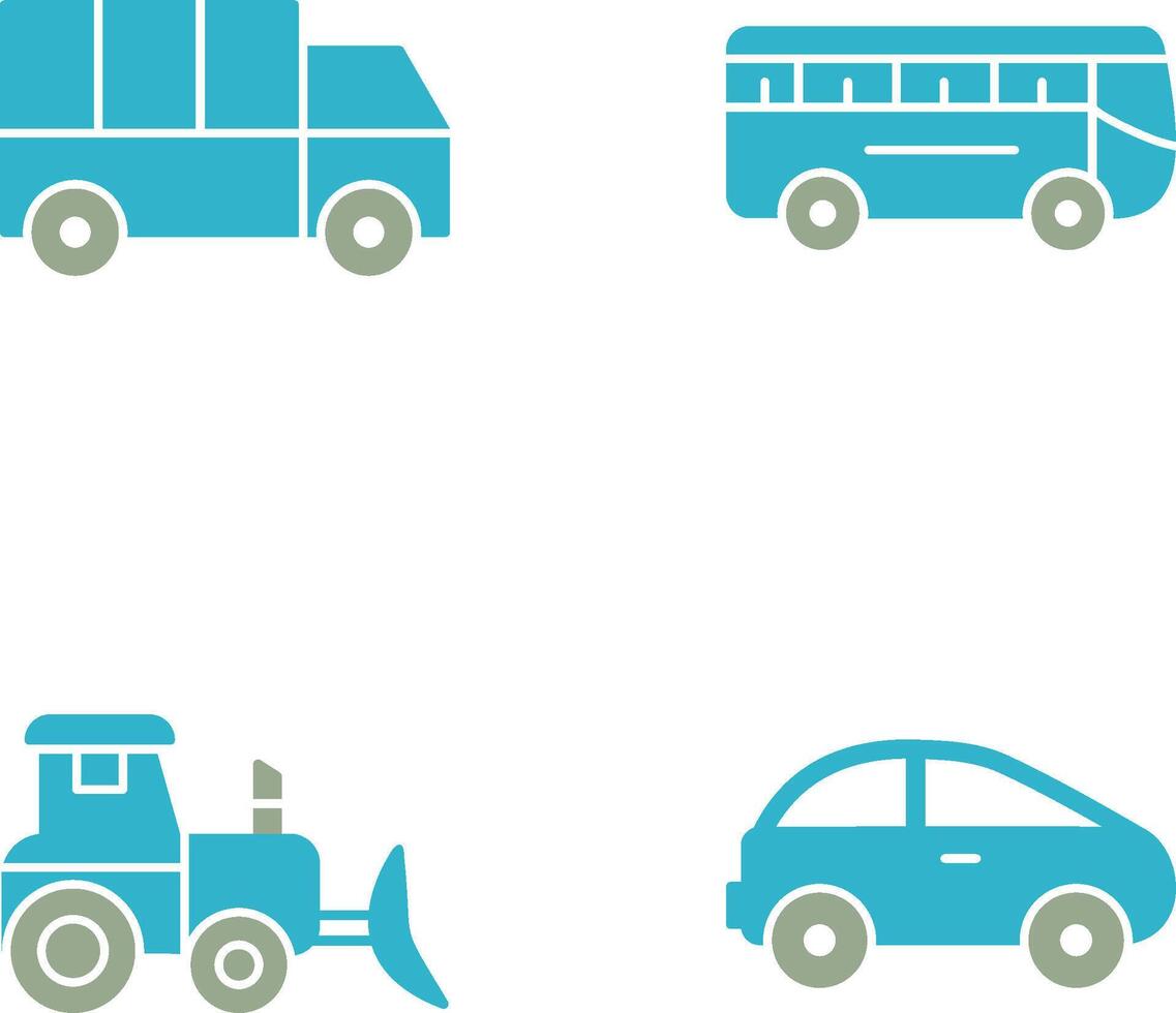 Truck and Bus Icon vector