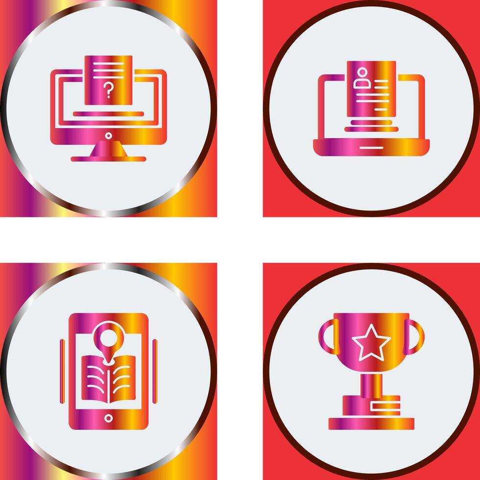 Quiz and Registration Icon vector