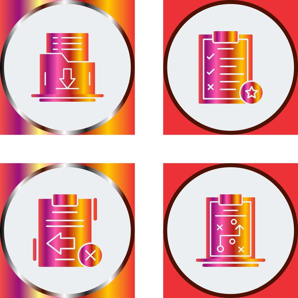 Save List and Task List Icon vector