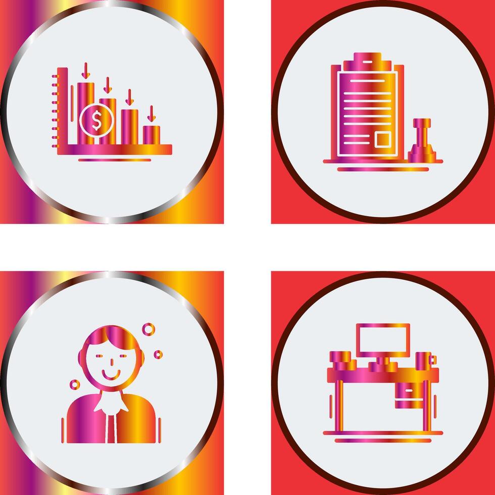 Loss and Stamp Icon vector