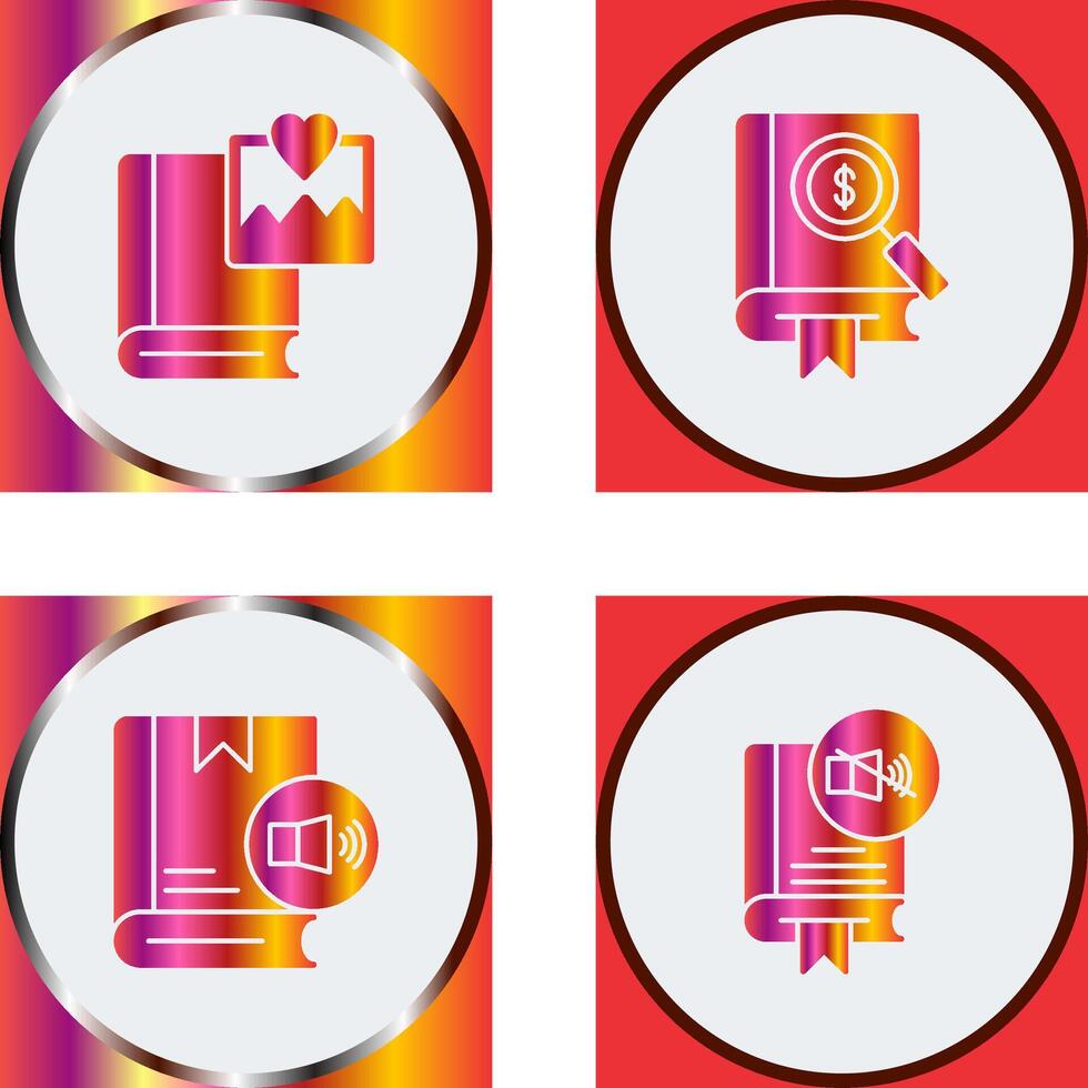 Pictures and Search Icon vector