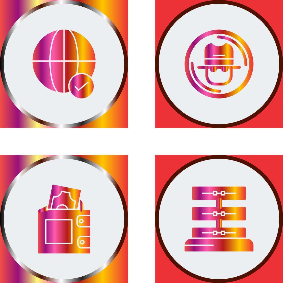 Internet and Spy Icon vector