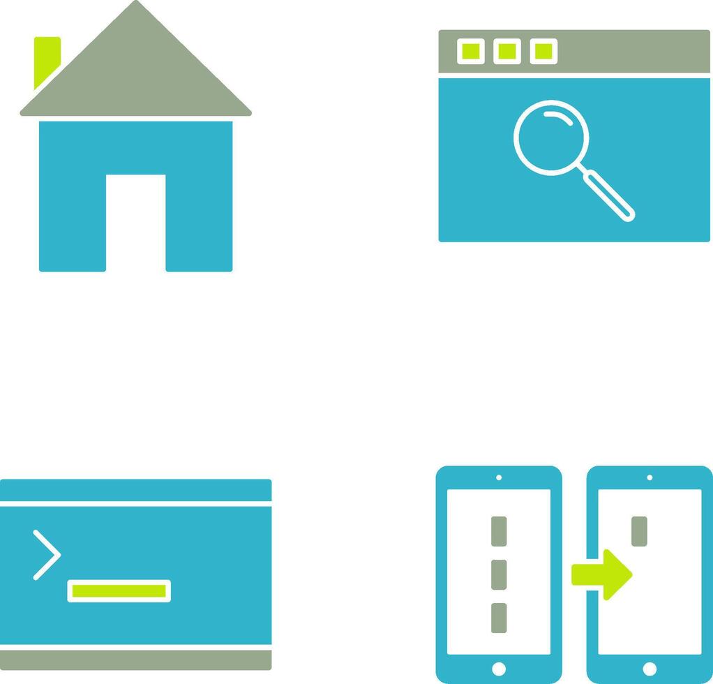 homepage and browser Icon vector