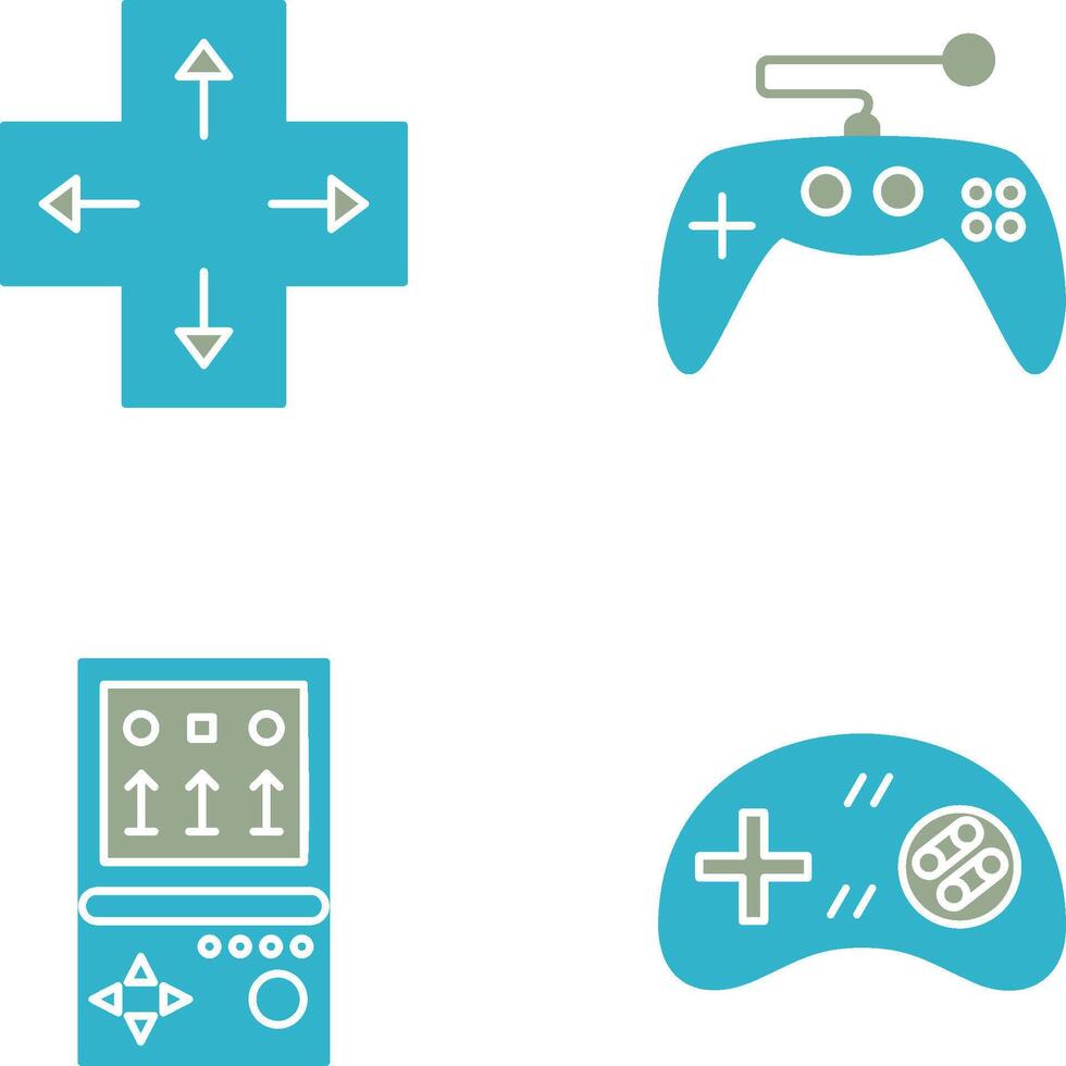 Direction Key and Gaming Control Icon vector