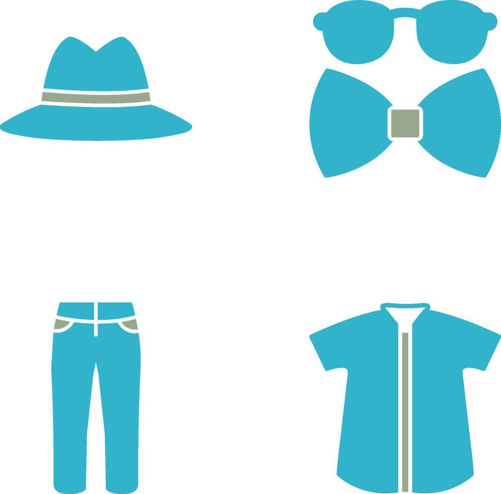 Hat and Hipster Style Icon vector