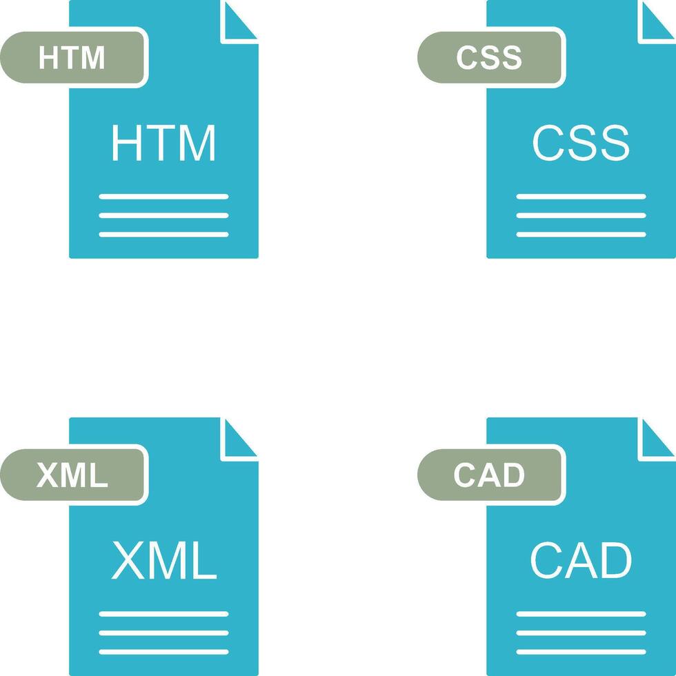 HTM and CSS Icon vector