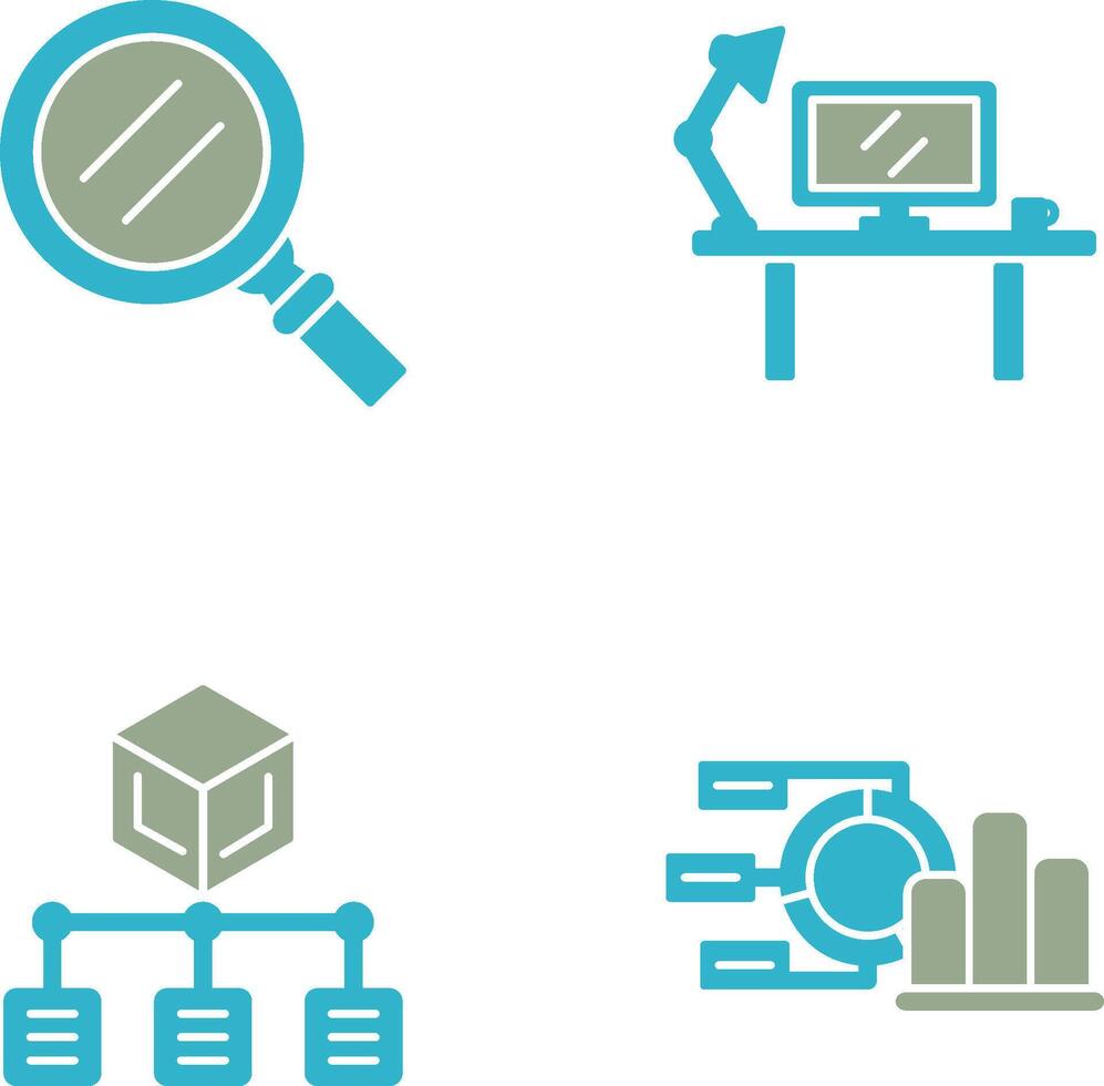 Search and Workspace Icon vector