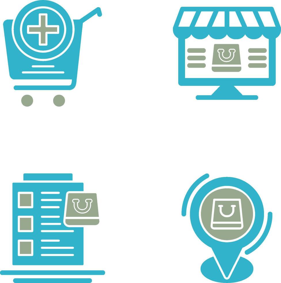 Add to Cart and Online Shopping Icon vector