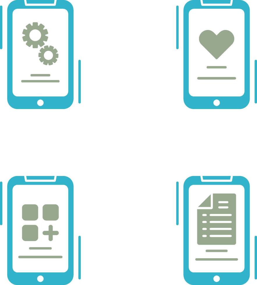 Setting and Favourite Icon vector