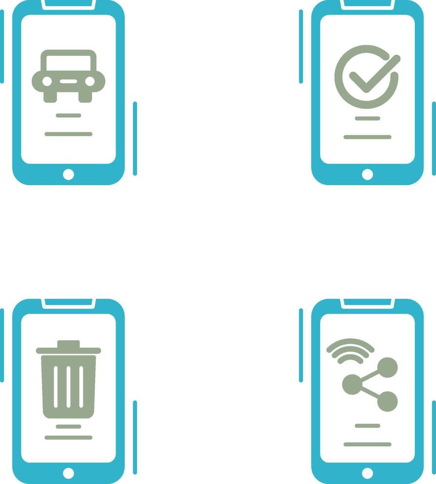 Transportation and Accepted Icon vector